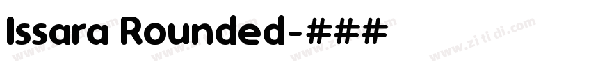 Issara Rounded字体转换
